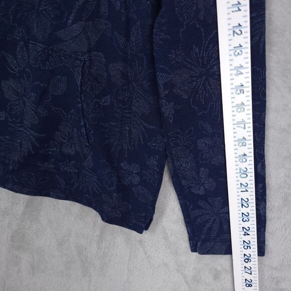 Tommy Bahama Indi Floral Sweatsuit Indigo Pullover Jacket Large & Jogger Small - Picture 6 of 16